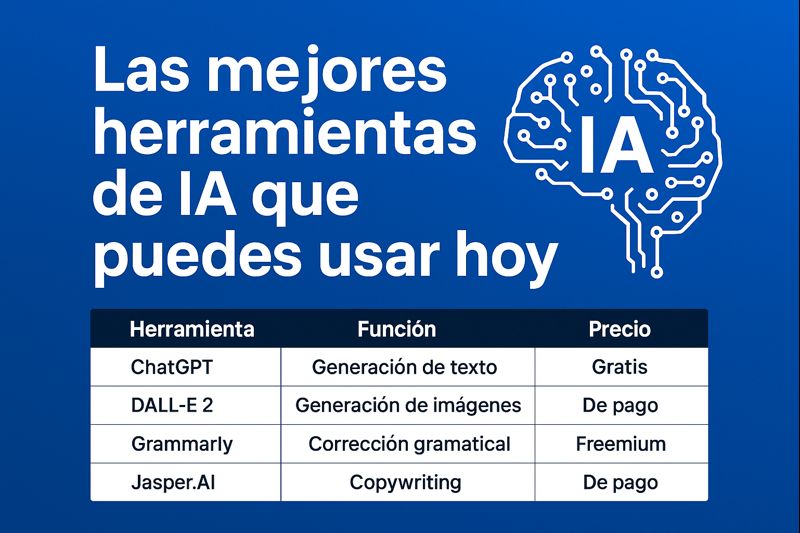 Las mejores herramientas de IA que puedes usar hoy